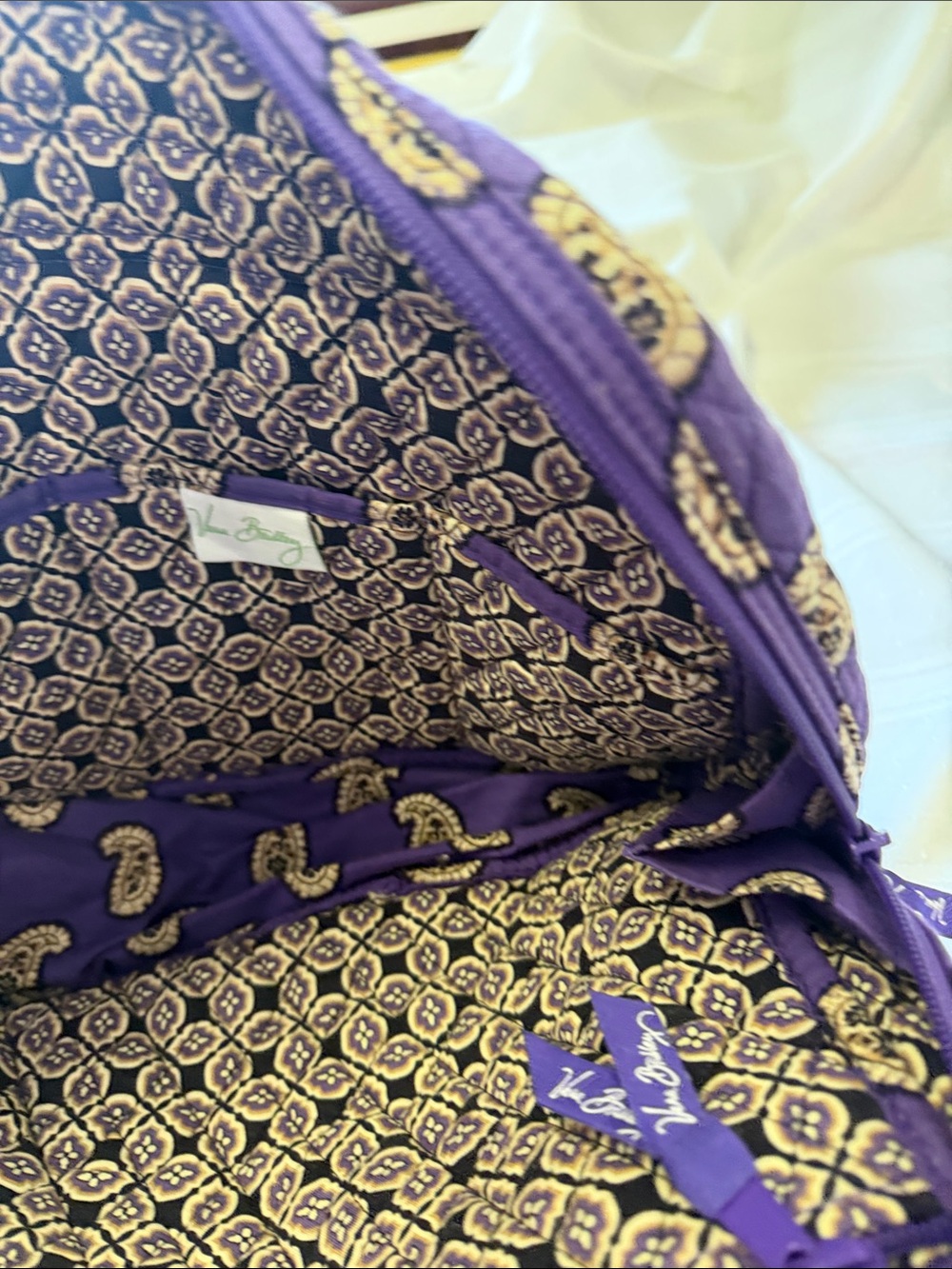 Vera Bradley - RETIRED SIMPLY VIOLET Tote - Picture 2 of 4